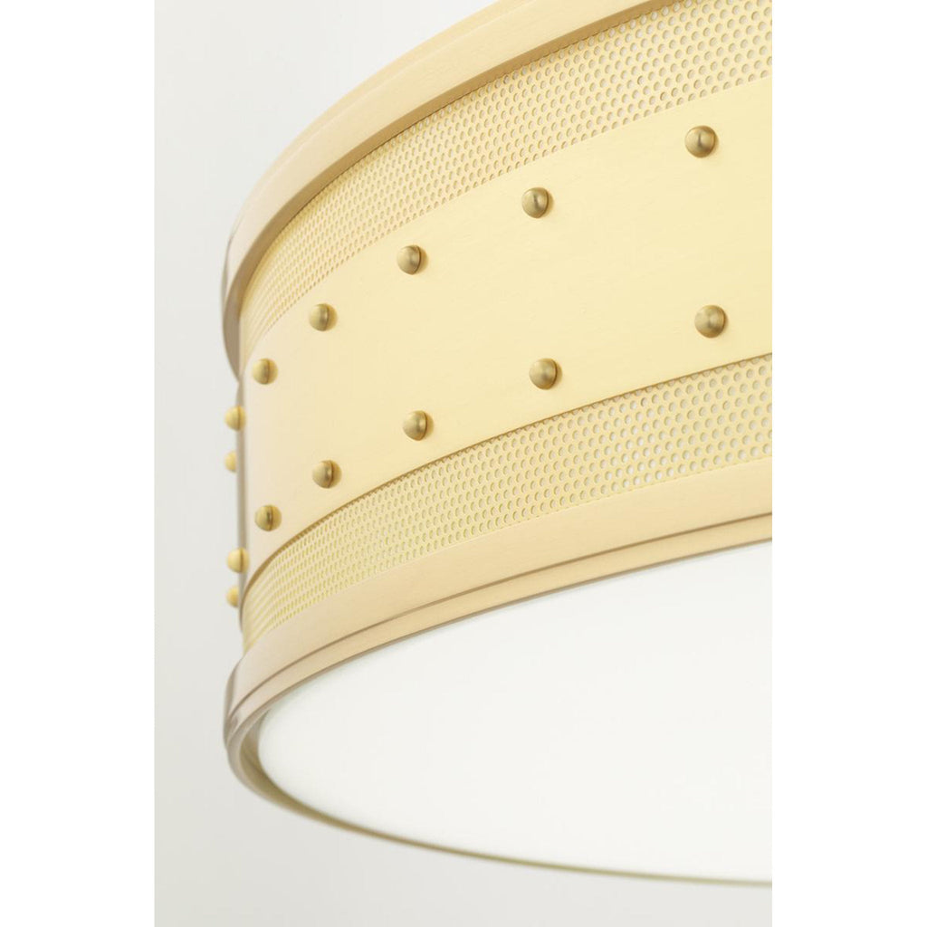 Gaines 6-Light Chandelier in Aged Brass 30L x 30W x 7H