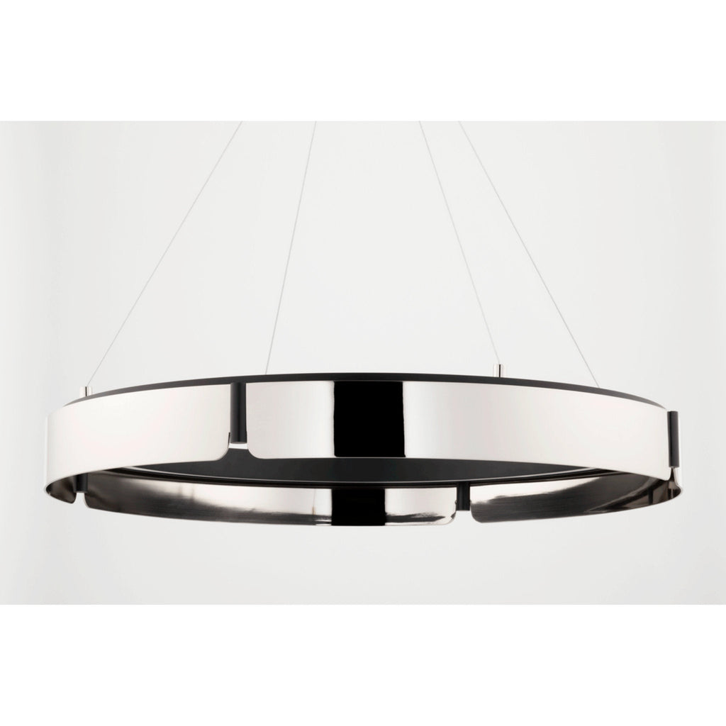 Tribeca 0-Light Chandelier in Burnished Nickel/Black Combo 32.75L x 32.75W x 5H