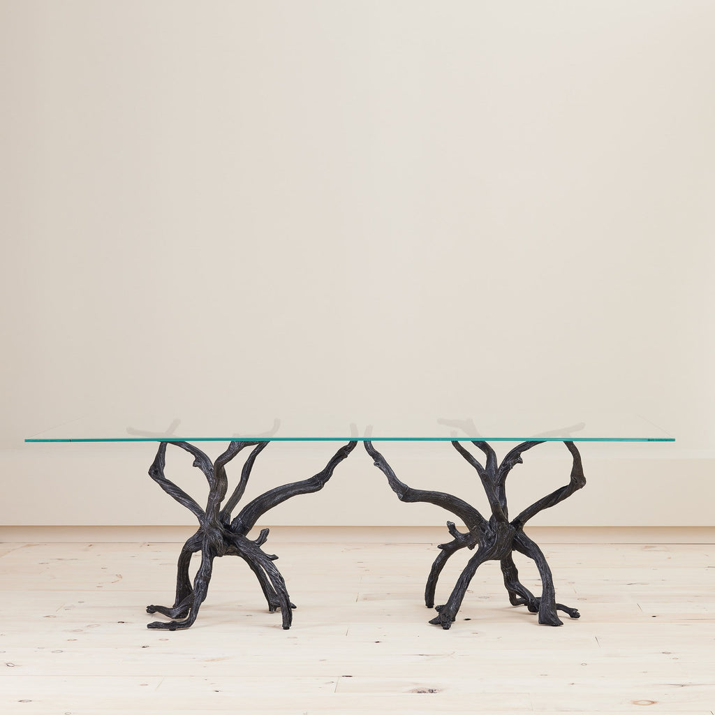 Global Views Natural Iron Monterey Rectangle Dining Table