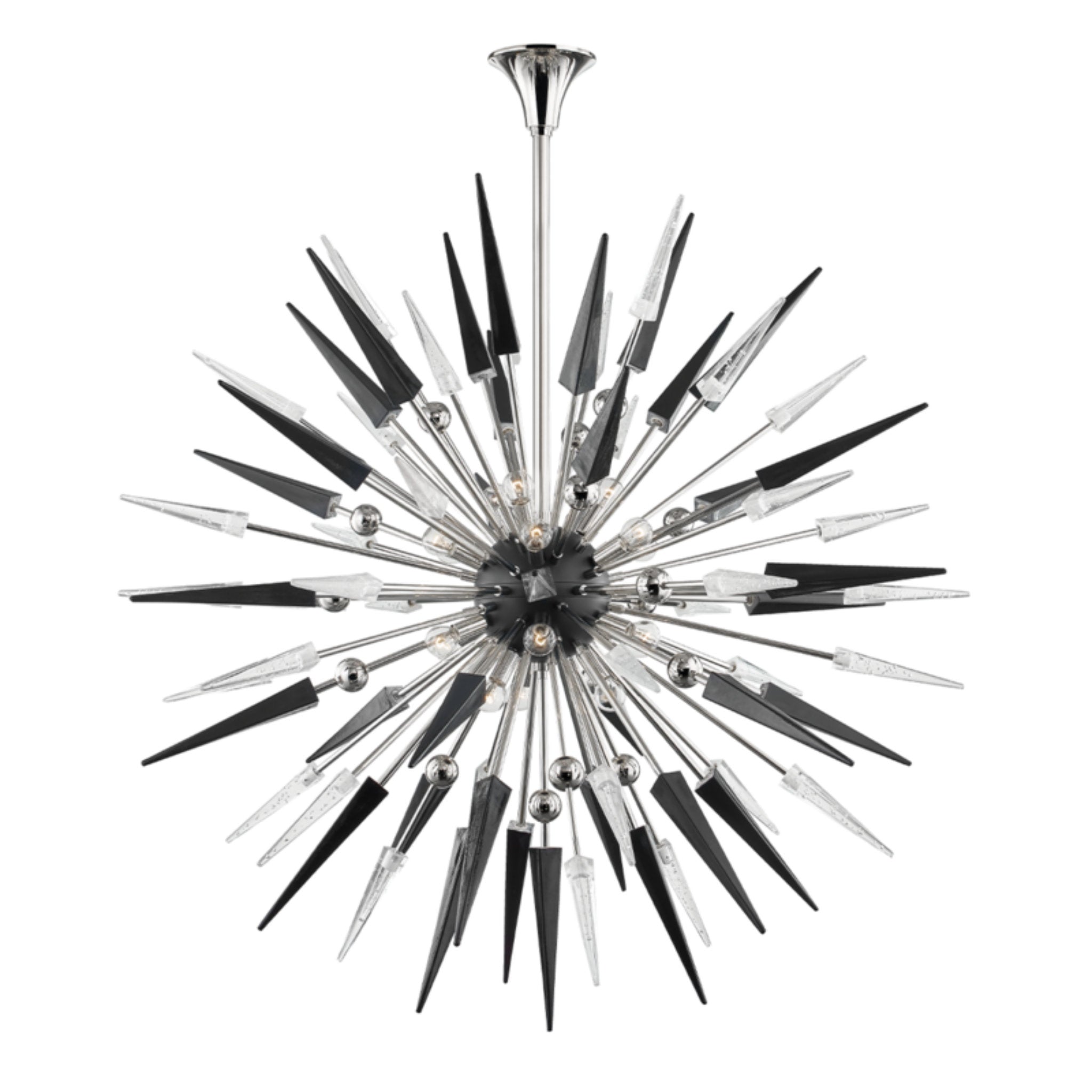 Sparta 18-Light Chandelier in Polished Nickel 48L x 48W x 48H