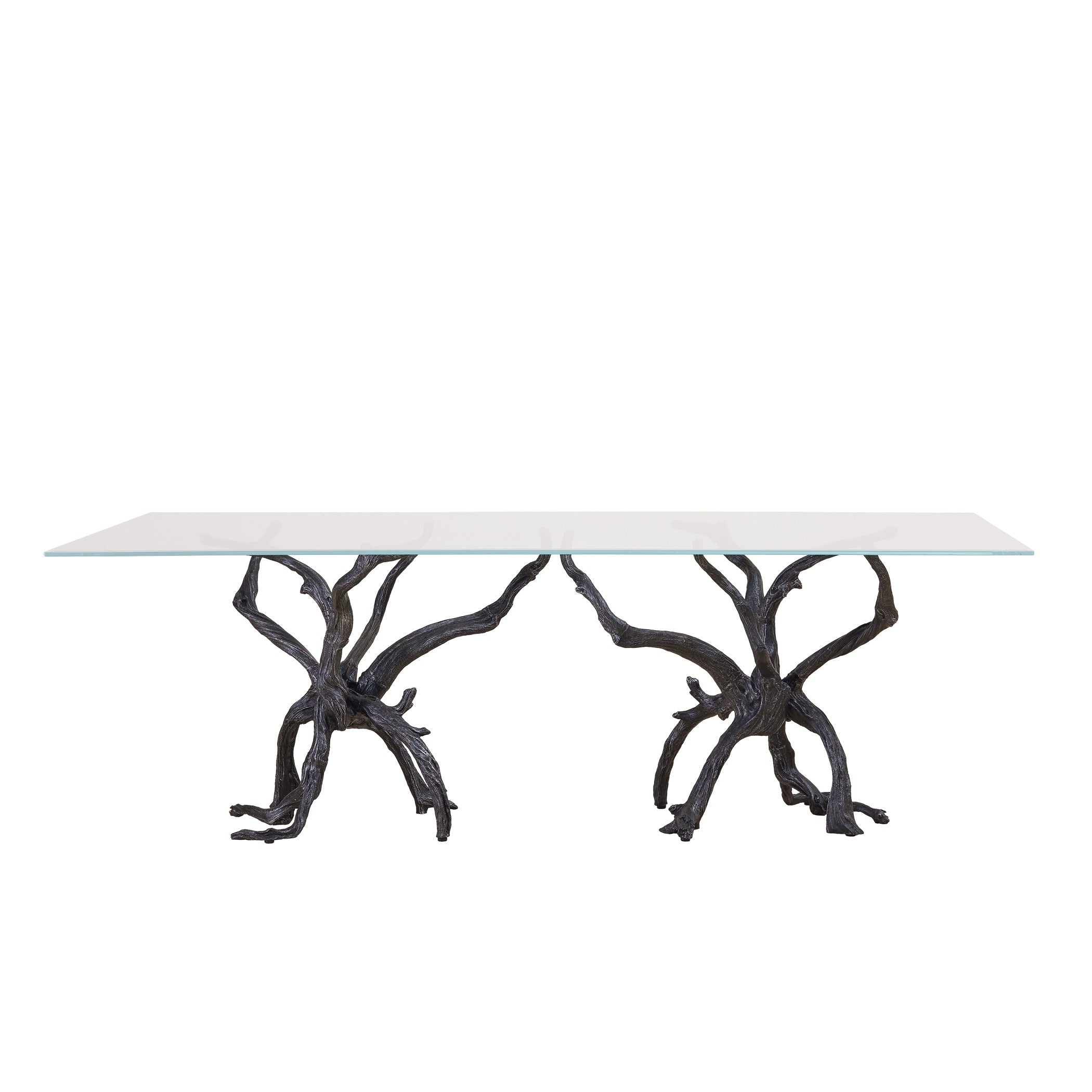 Global Views Natural Iron Monterey Rectangle Dining Table