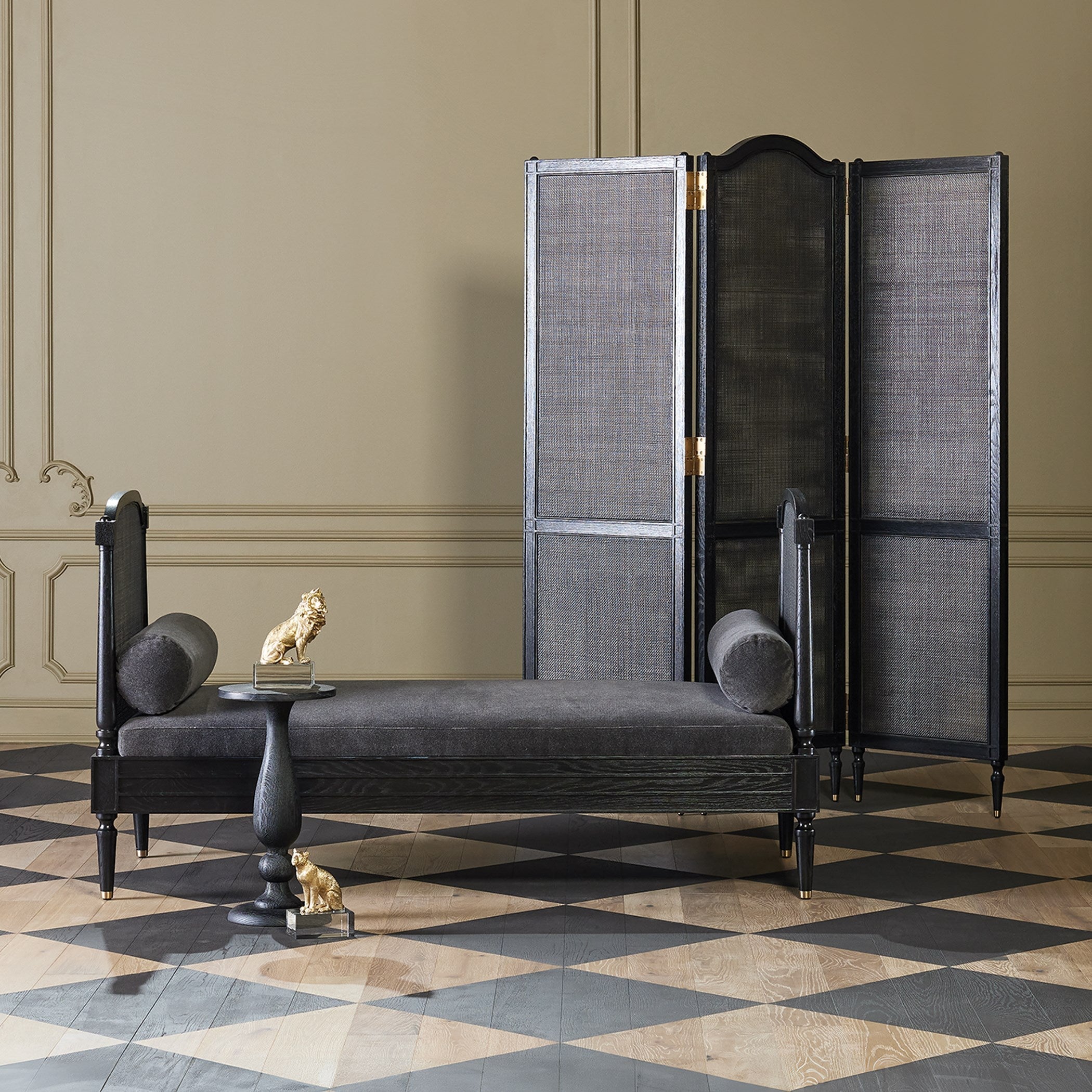 Global Views Blackened Oak Josephine Daybed
