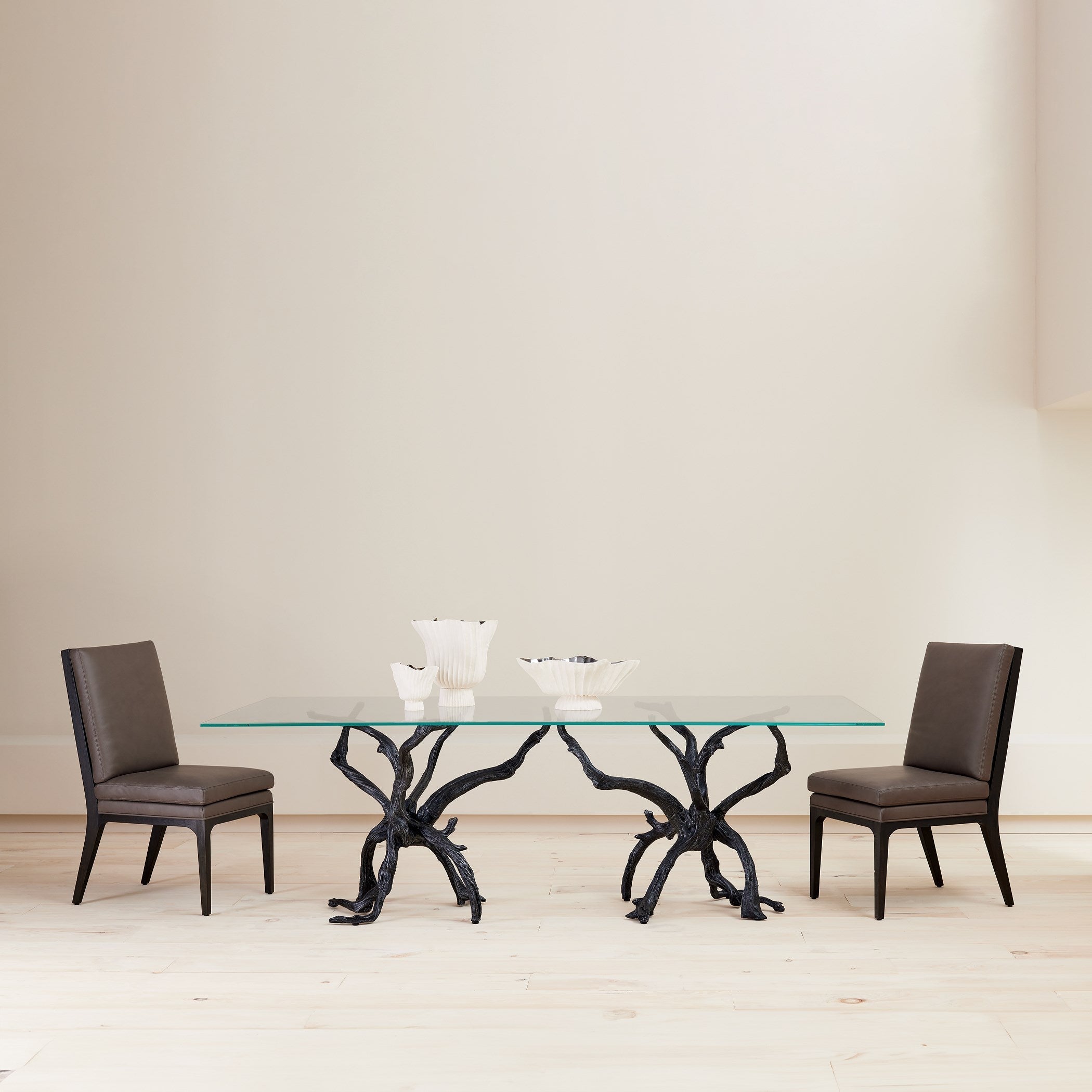 Global Views Natural Iron Monterey Rectangle Dining Table