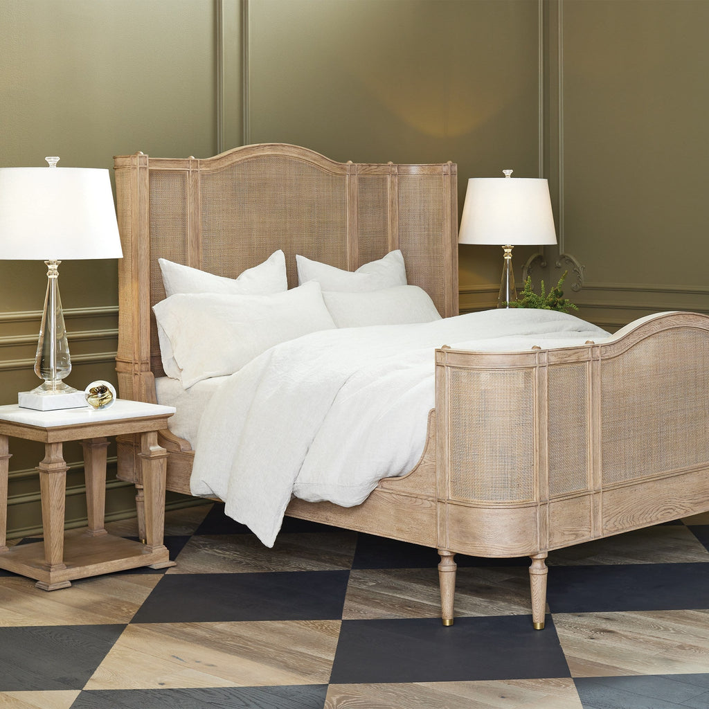 Global Views Blackened Josephine Oak Bed