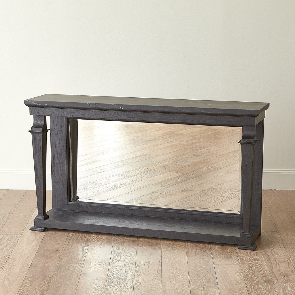 Global Views Blackened Oak Josephine Console