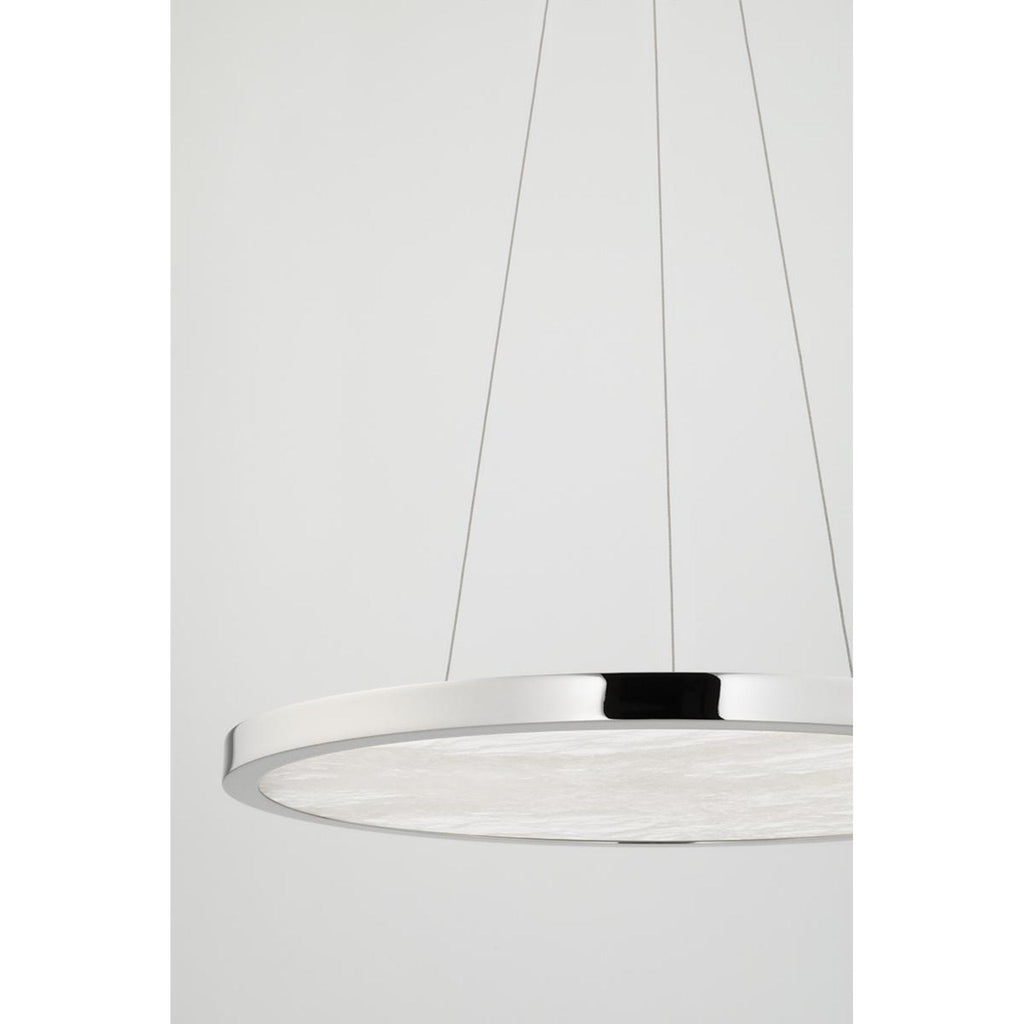 Eastport 1-Light Chandelier in Aged Brass 36L x 36W x 1.75H