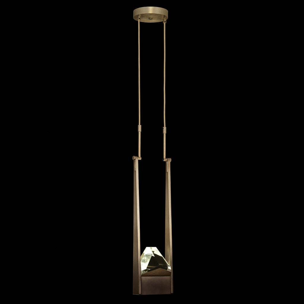 Fine Art Strata 7.5" Single Drop Round Pendant