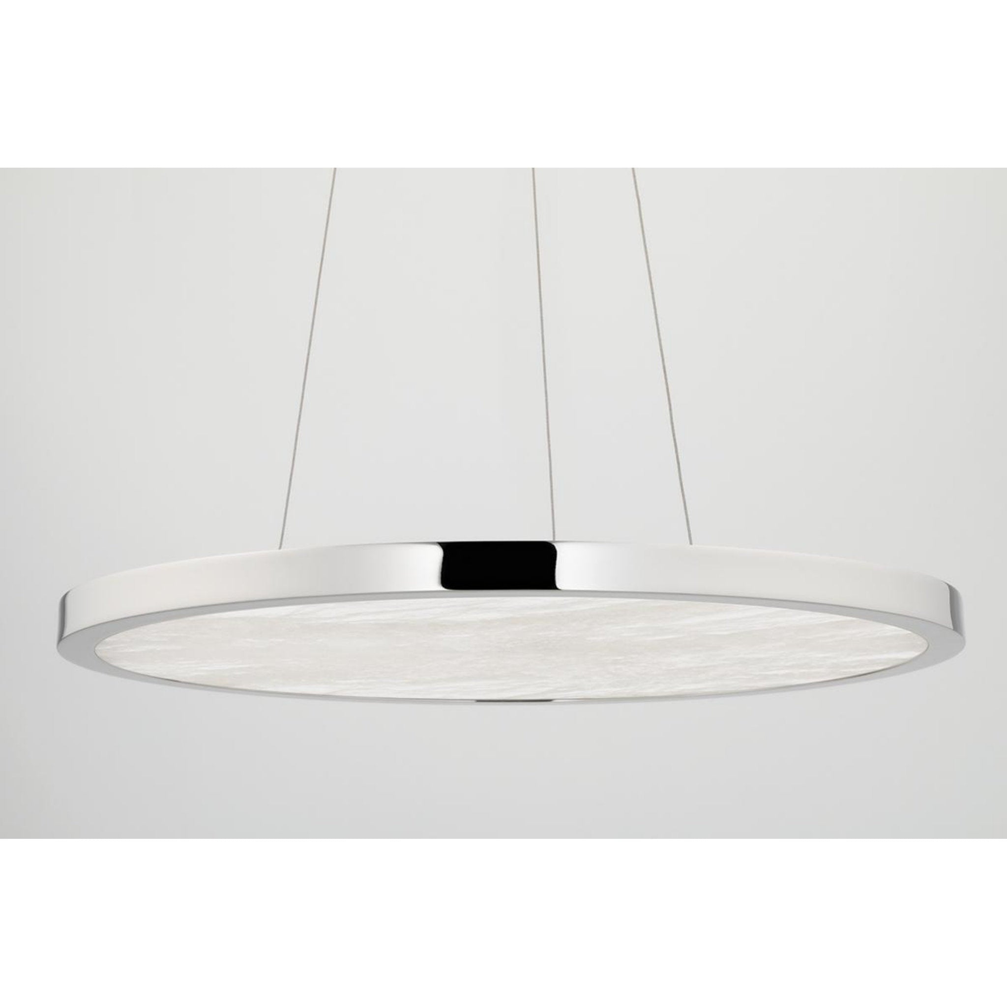 Eastport 1-Light Chandelier in Polished Nickel 24L x 24W x 1.25H