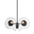 Kert 6-Light Chandelier in Black Brass 27L x 27W x 12H