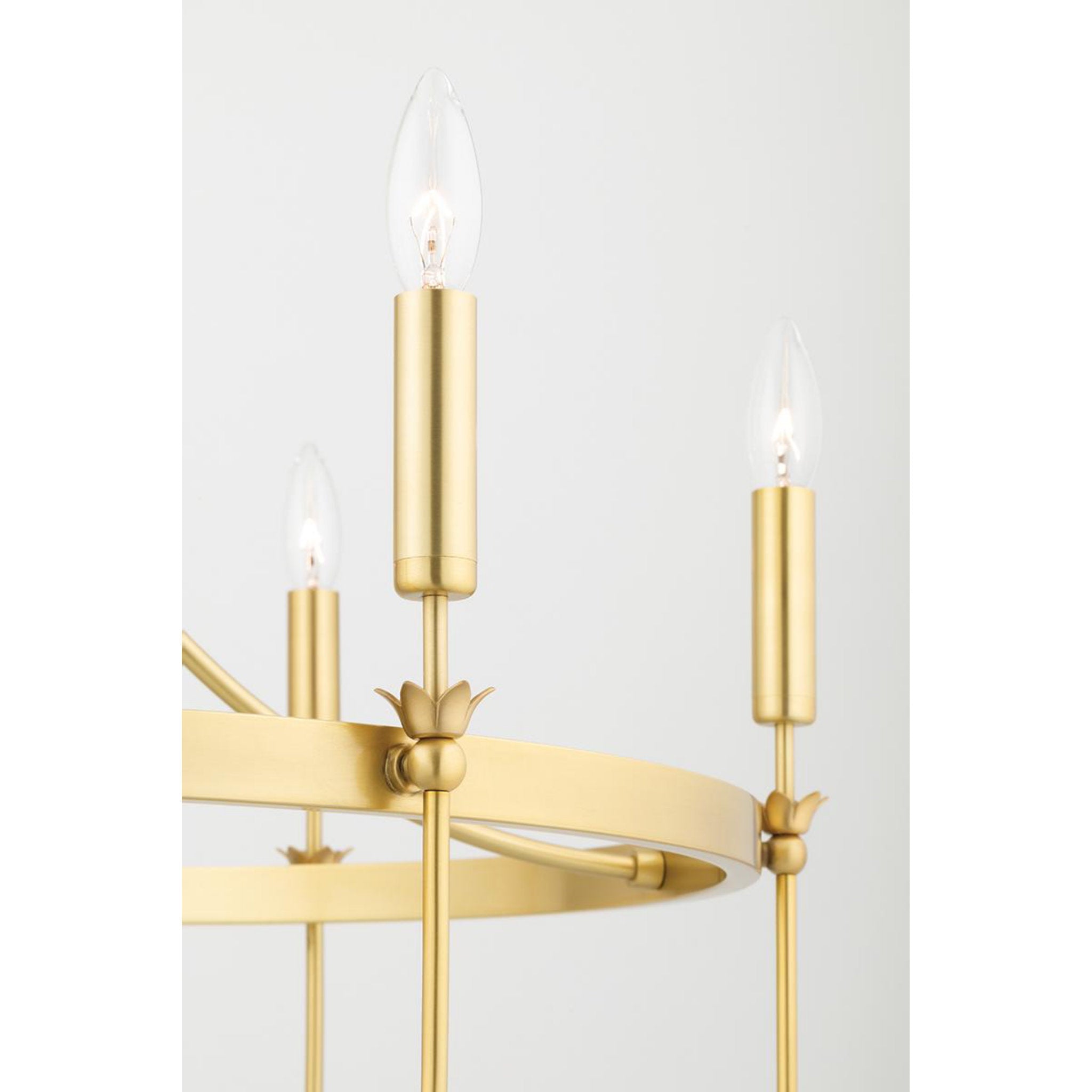 Gates 8-Light Chandelier in Polished Nickel 38.5L x 38.5W x 25H