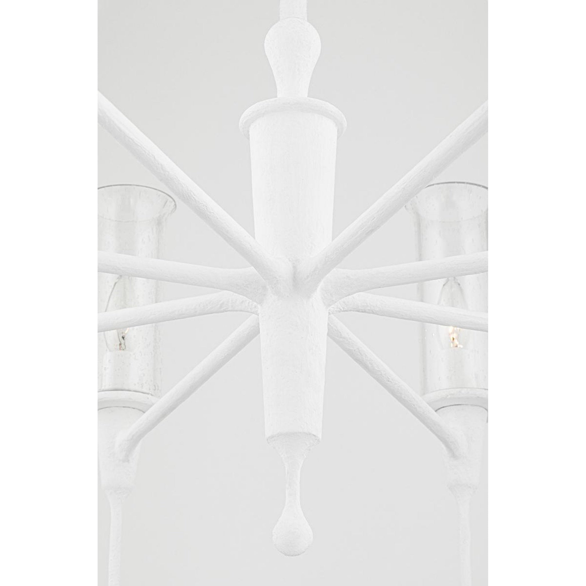 Chisel 8-Light Chandelier in Black Iron 31.75L x 31.75W x 20.25H