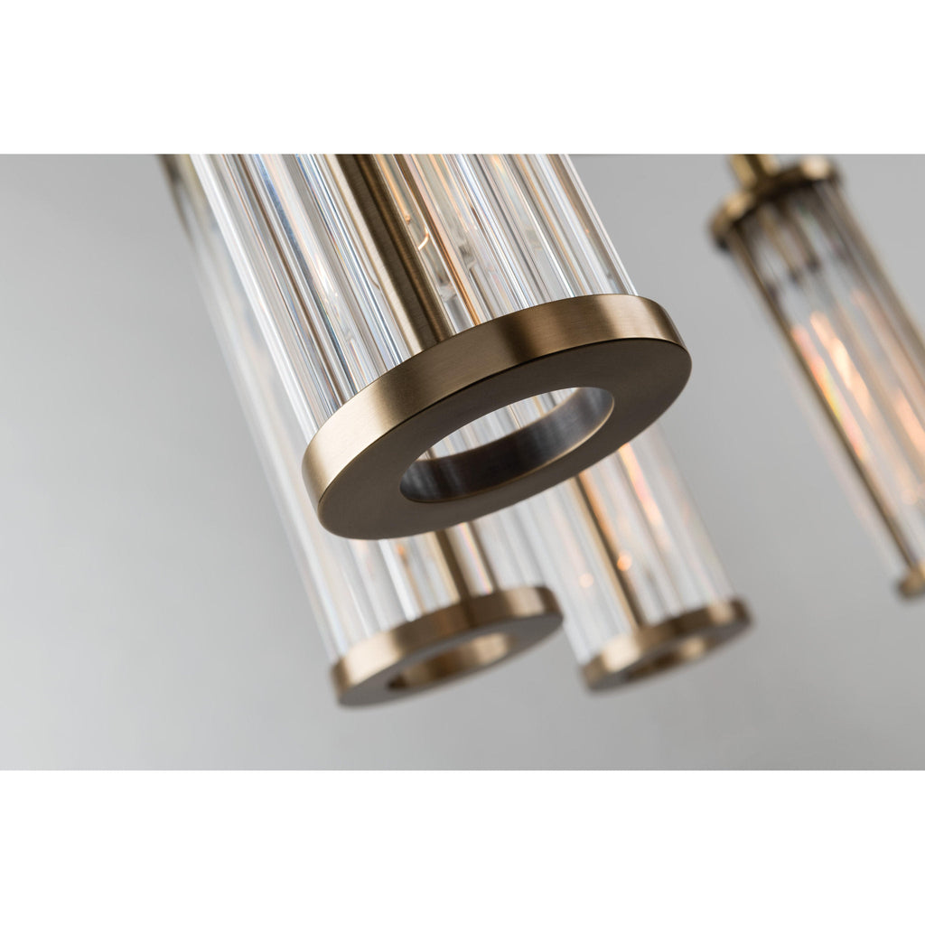 Marley 12-Light Chandelier in Aged Brass 42.5L x 42.5W x 15.75H