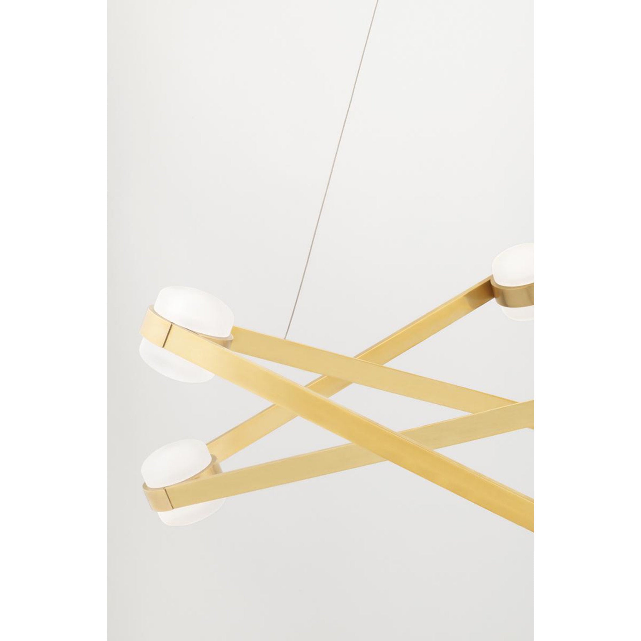 Orbit 6-Light Chandelier in Polished Nickel 38L x 38W x 13.75H