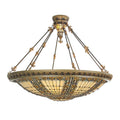 Meyda Tiffany 10 Light 45" Wide Pendant with Handmade Shade