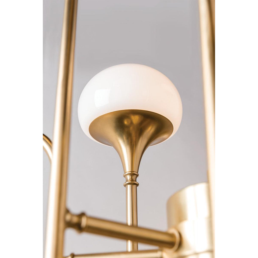 Fleming 24-Light Chandelier in Aged Brass 45.75L x 45.75W x 36H