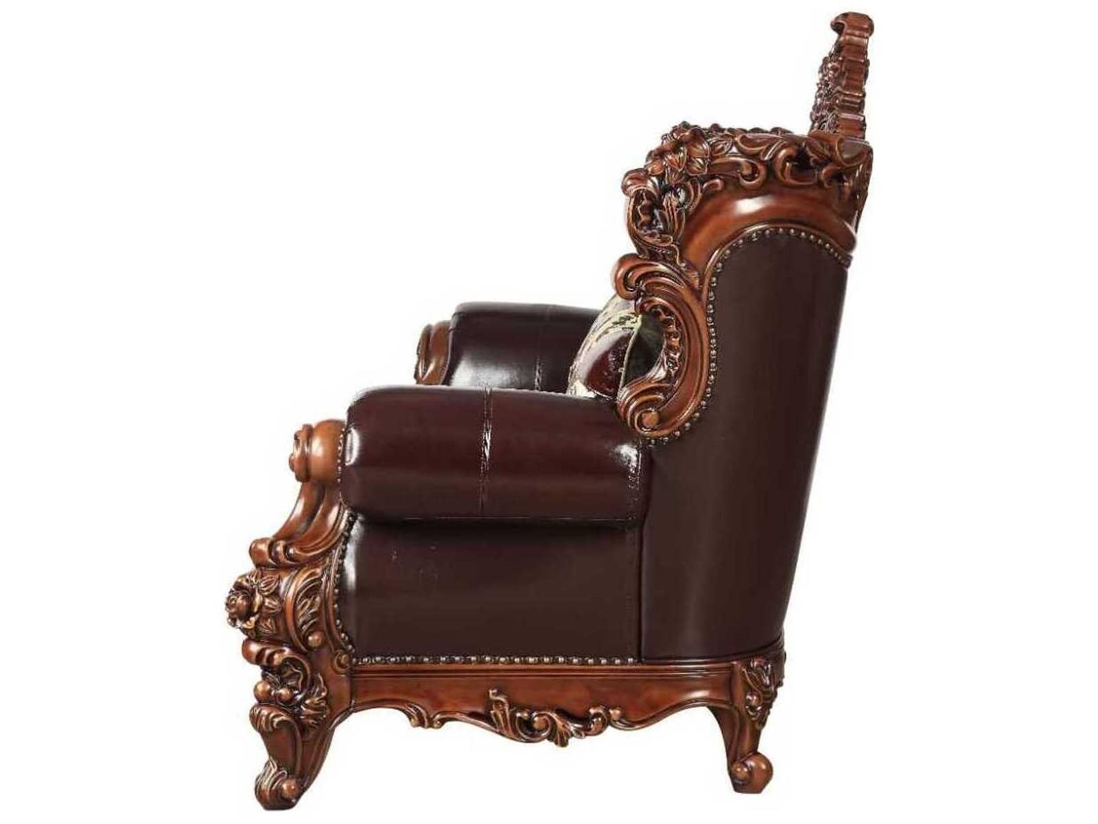 Forsythia Brown Leather Sofa