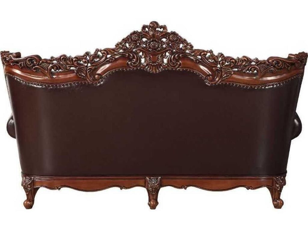 Forsythia Brown Leather Sofa