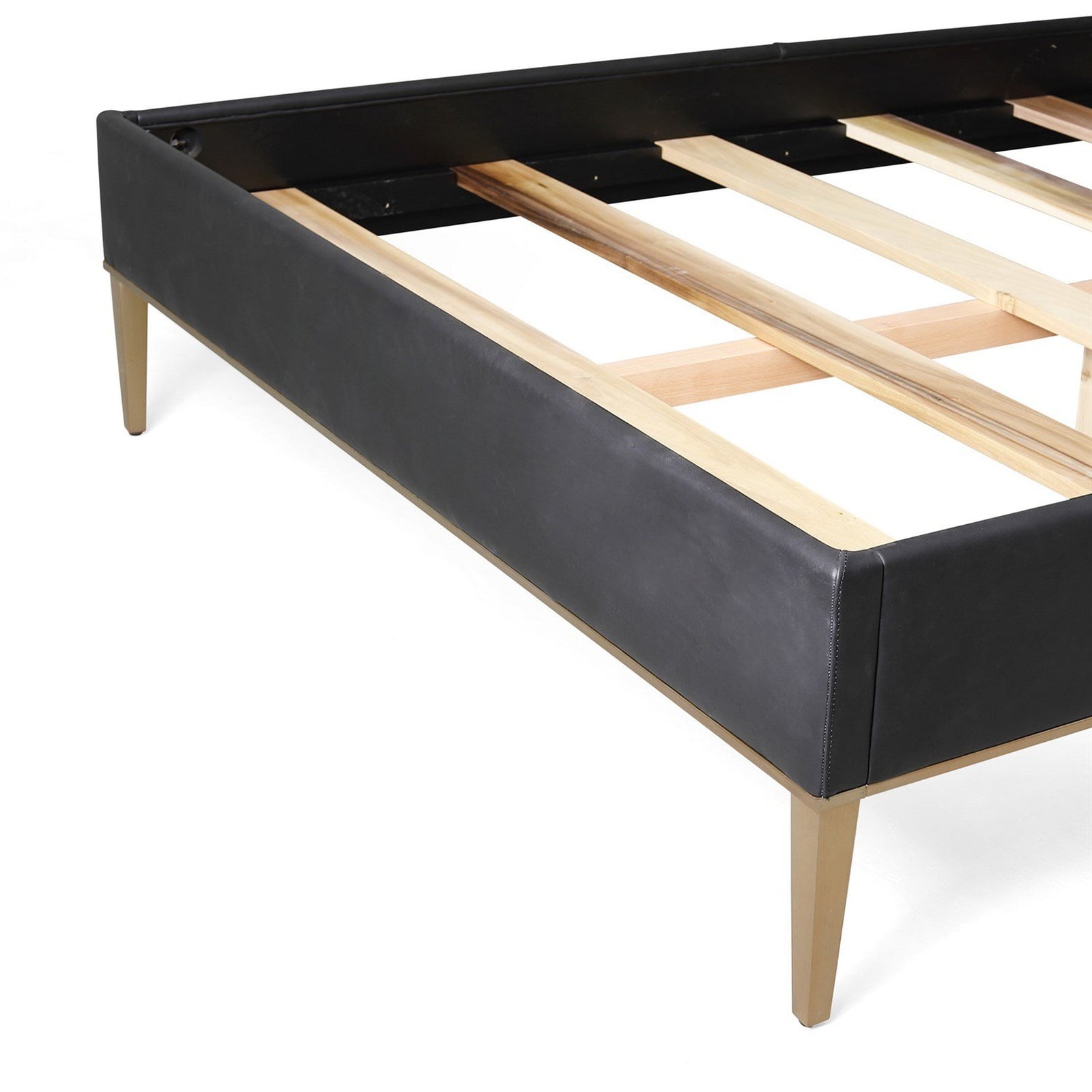 Global Views Black Ellipse Queen Bed
