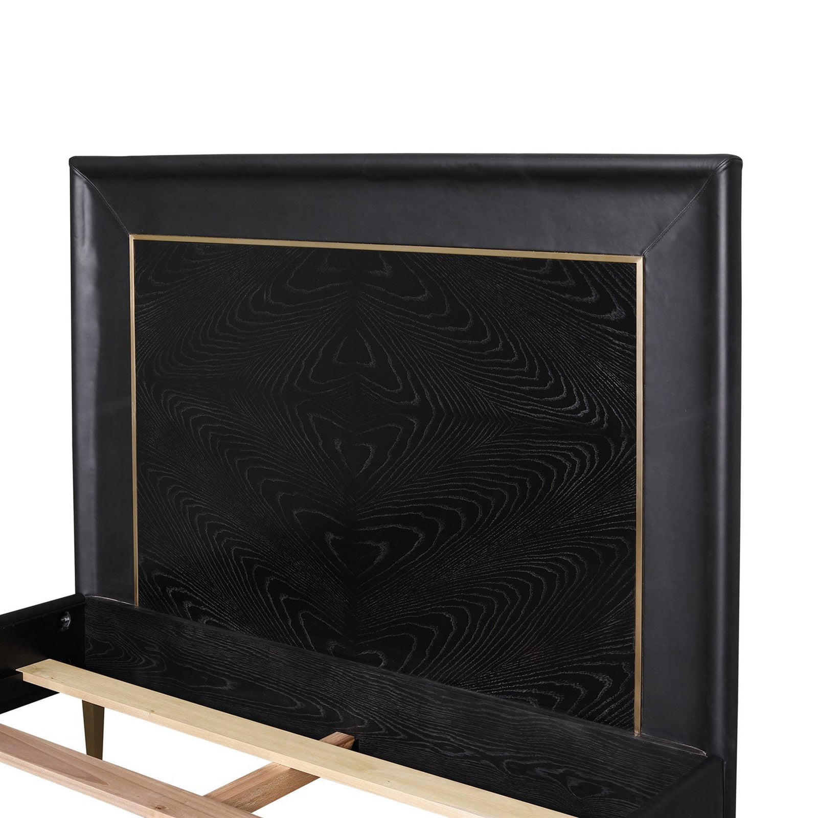 Global Views Black Ellipse Queen Bed
