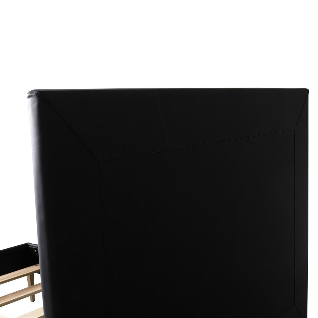 Global Views Black Ellipse Queen Bed