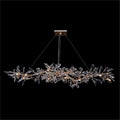 John Richard Kotta Fourteen-Light Cut-Crystal Oblong Chandelier