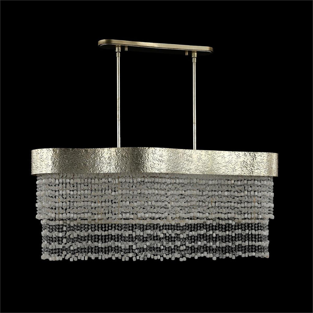 John Richard Crystal Veil Six-Light Horizontal Chandelier
