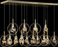 John Richard Bergamo Fourteen-Light Horizontal Chandelier