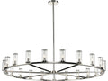 Alora Lighting 21-Light Revolve Chandelier in Polished Nickel and Clear Glass