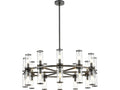 Alora Lighting 24-Light Revolve Chandelier in Urban Bronze with Clear Glass