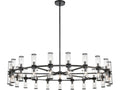 Alora Lighting 42-Light Revolve Chandelier in Urban Bronze with Clear Glass