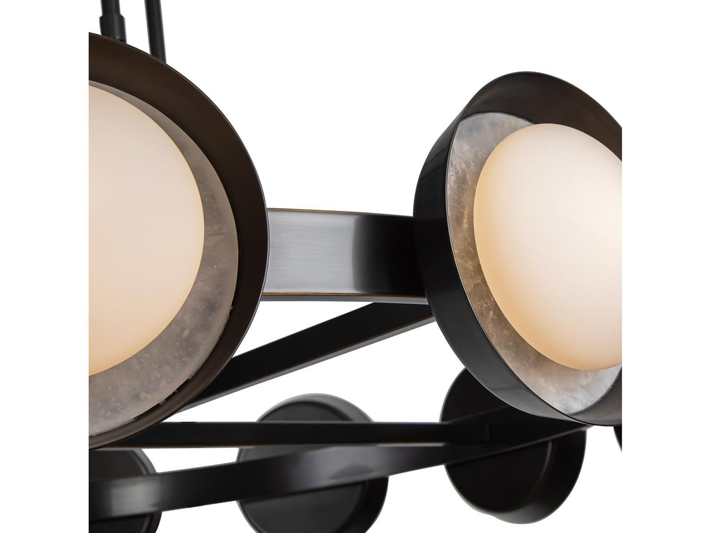 Alora Lighting Alonso LED Chandelier in Urban Bronze with Alabaster