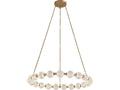 Alora Lighting Marni 41-Inch Integrated LED Chandelier in Natural Brass