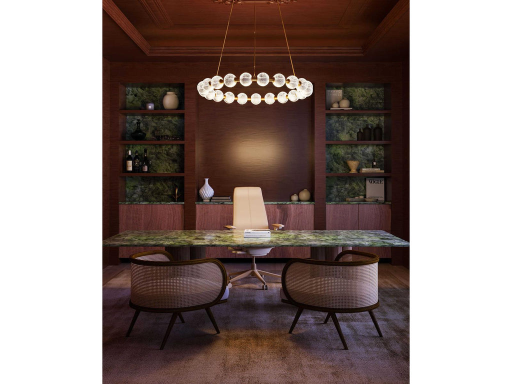 Alora Lighting Marni 41-Inch Integrated LED Chandelier in Natural Brass