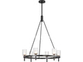 Alora Lighting 6-Light Lucian Chandelier in Urban Bronze with Clear Crystal
