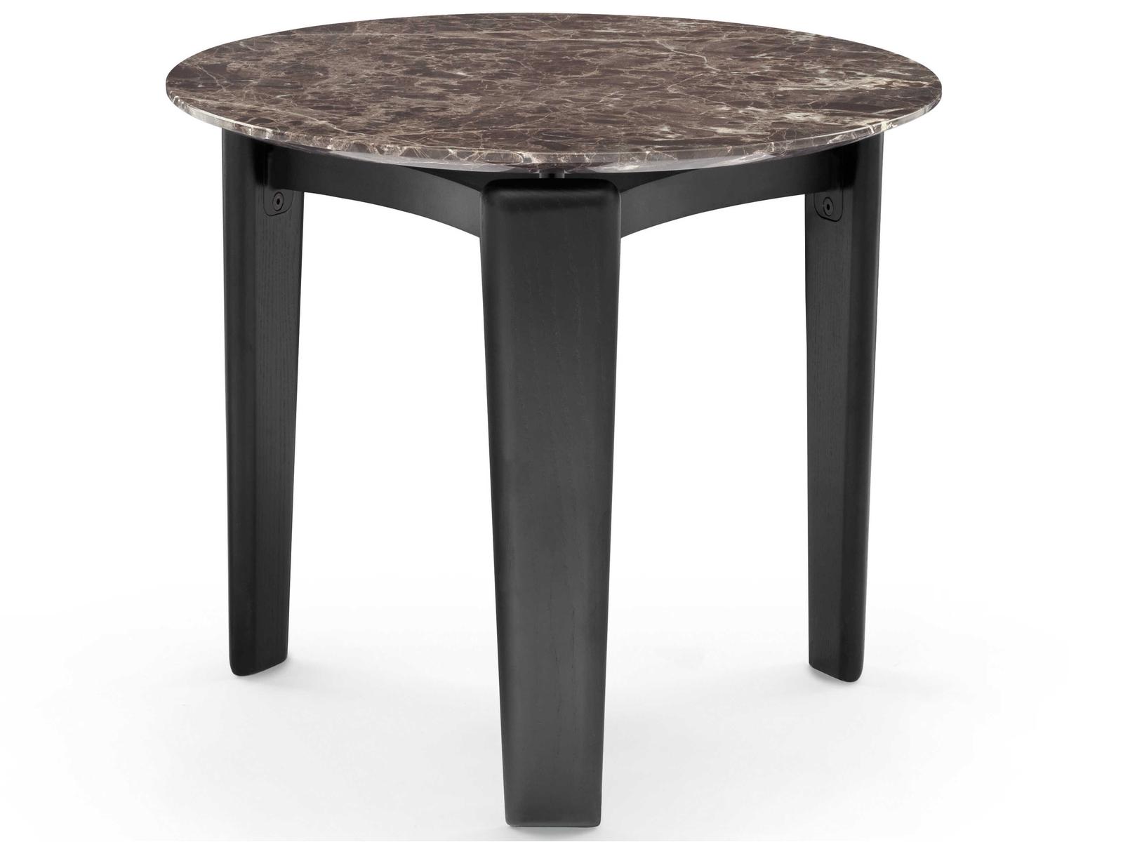 Tablet Round Marble End Table