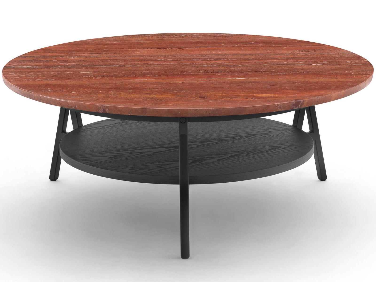 Cradle Round Marble Coffee Table by Neri and Hu