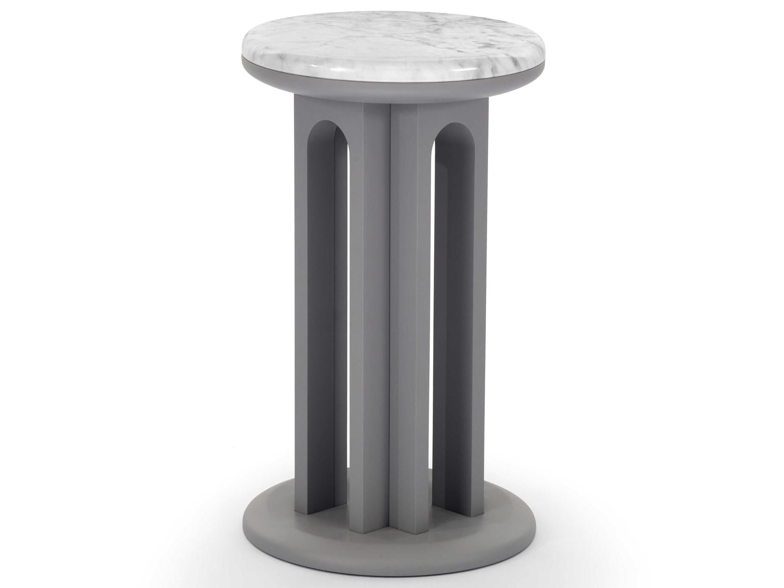 Arcolor Round Marble End Table