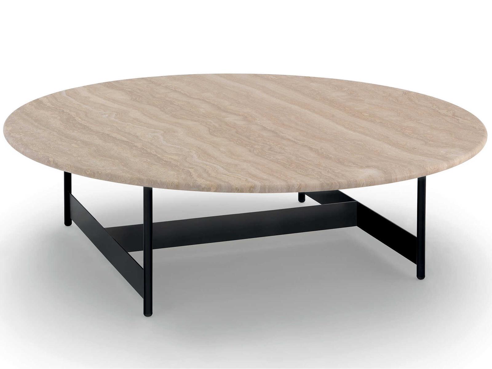 Tokio Round Marble Coffee Table