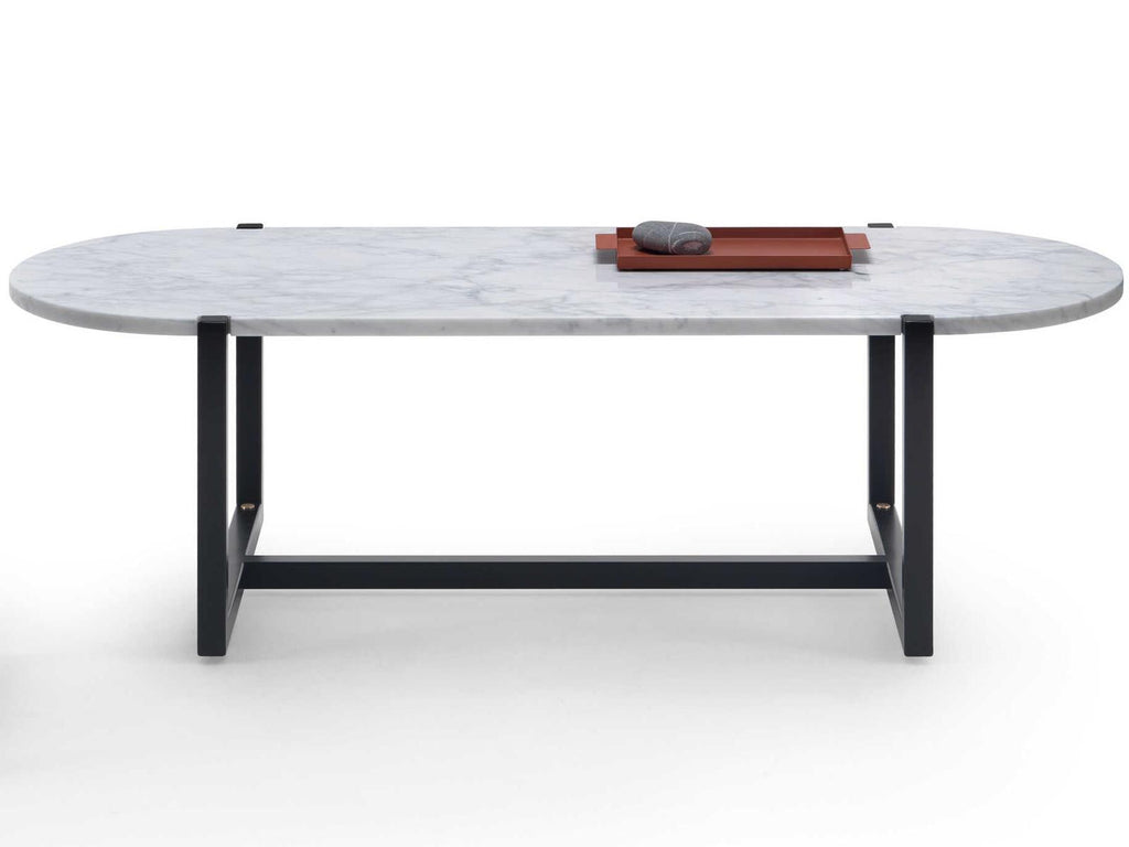 Sigmund Oval Marble Coffee Table