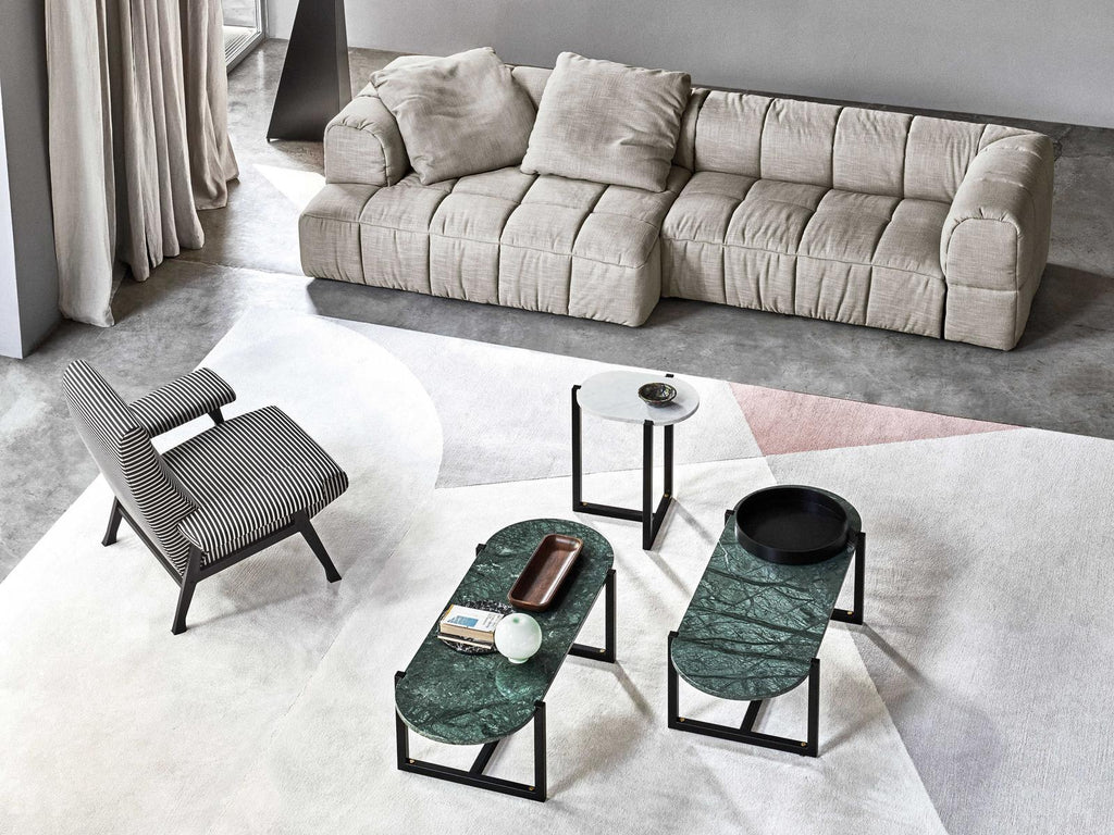 Sigmund Oval Marble Coffee Table