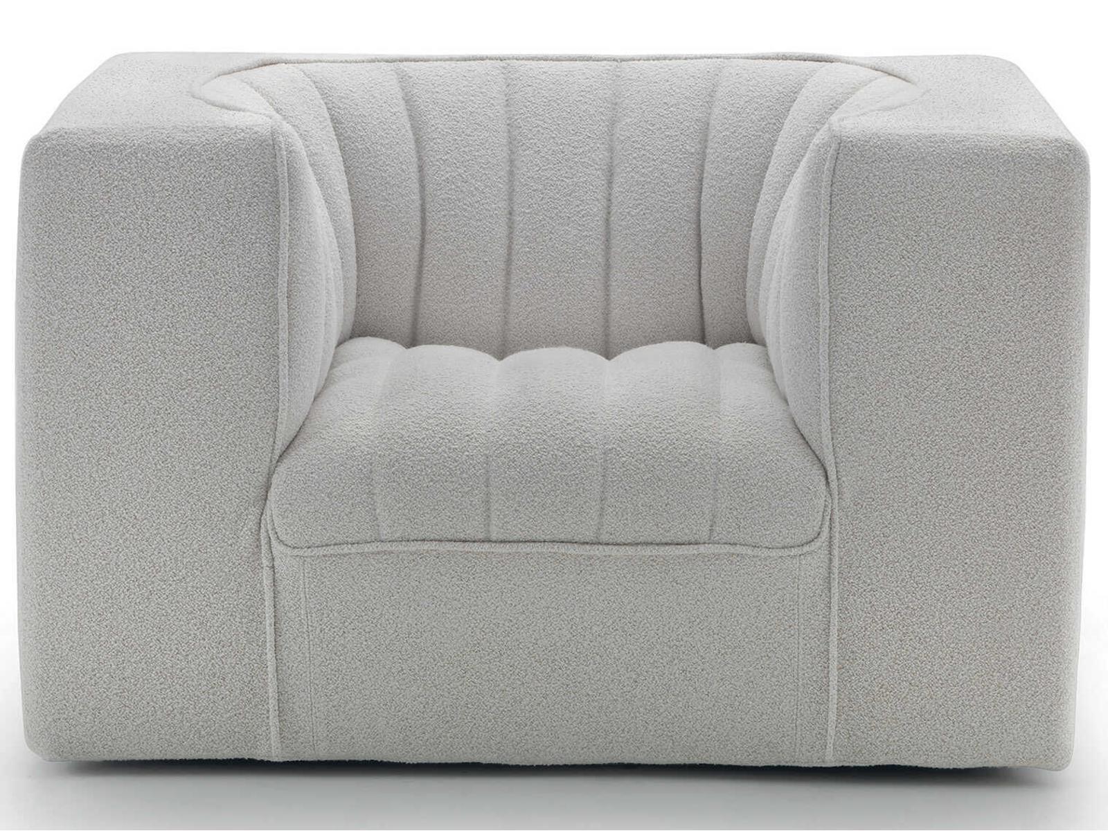 9000 Upholstered Accent Chair by Tito Agnoli in Fabric