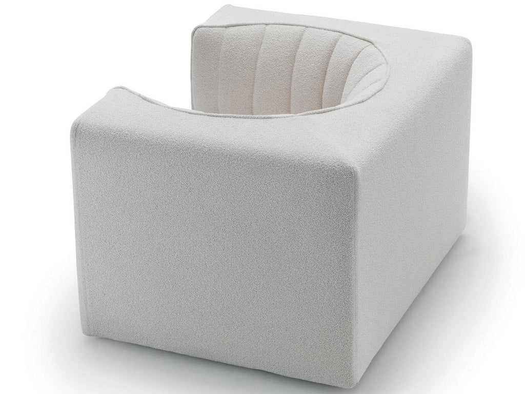 9000 Upholstered Accent Chair by Tito Agnoli in Fabric
