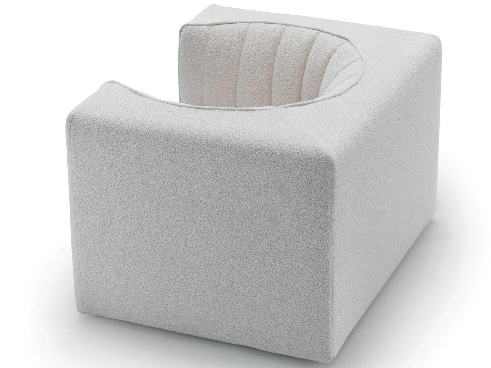 9000 Upholstered Accent Chair by Tito Agnoli in Fabric