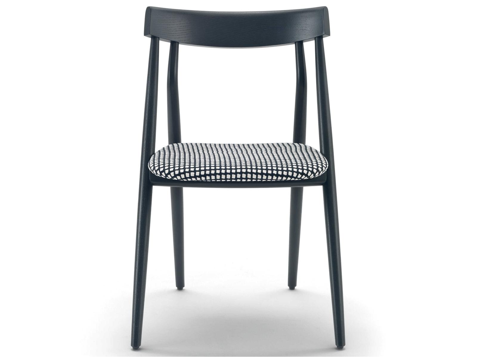 Lizzy Ash Wood Natural Upholstered Armless Dining Chair