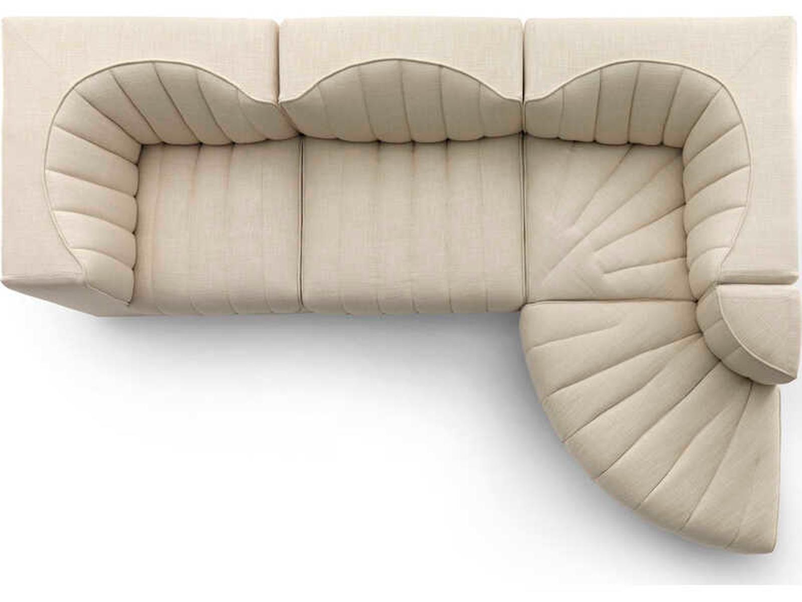 Naviglio NV04 Modular Sectional Sofa L-Shape in Fabric