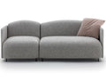 Soft Beat Gray Upholstered Sofa