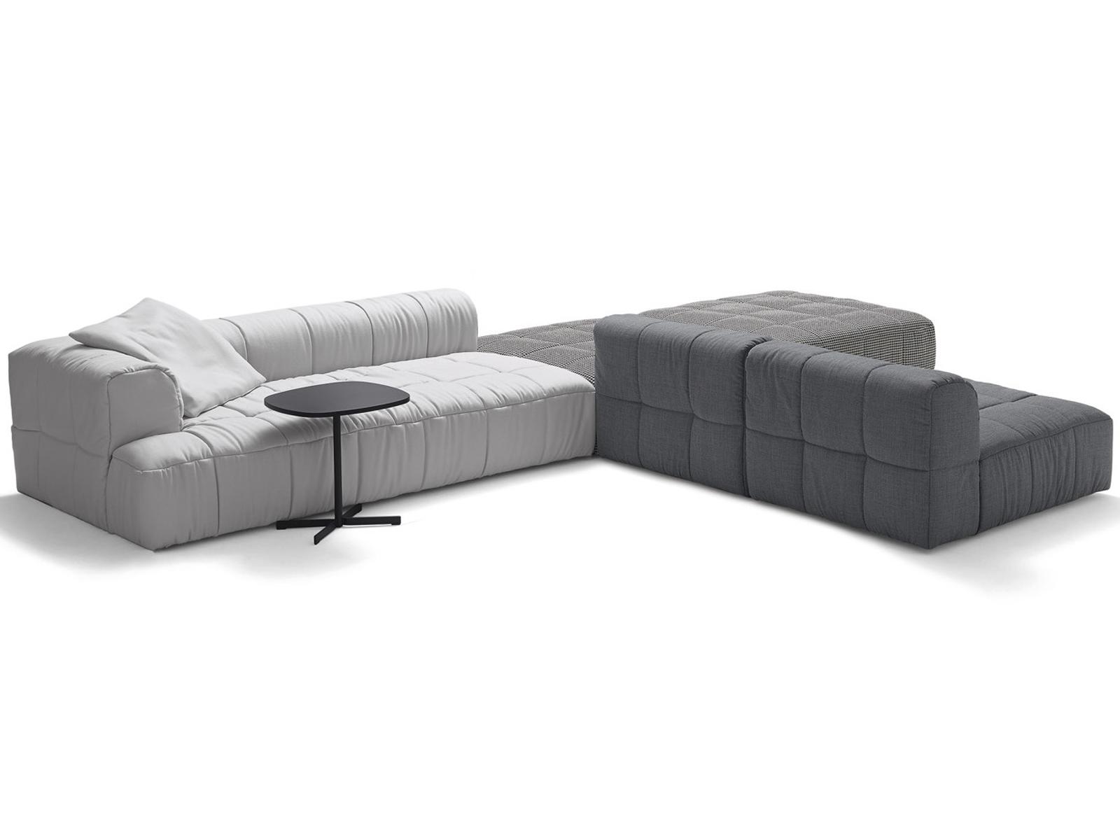 Strips Upholstered Sectional Sofa