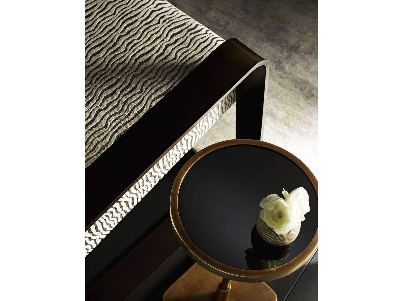 Torcello Accent Chair in Lichen Velvet with Natural Iron Frame