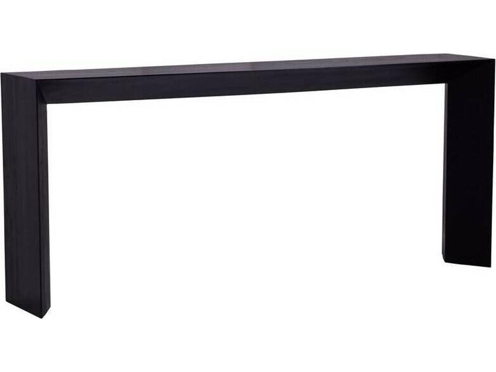 Ormando Ebony Oak Wood Console Table