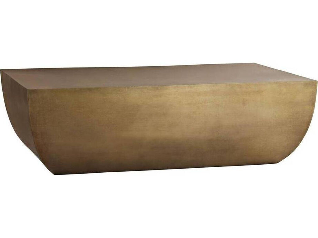 Rectangular Metal Antique Brass Caroline Coffee Table